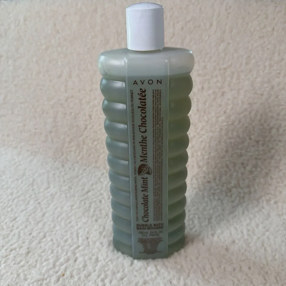 NOS Chocolate Mint Bubble Bath 24 Oz (1.5 Pints) Avon